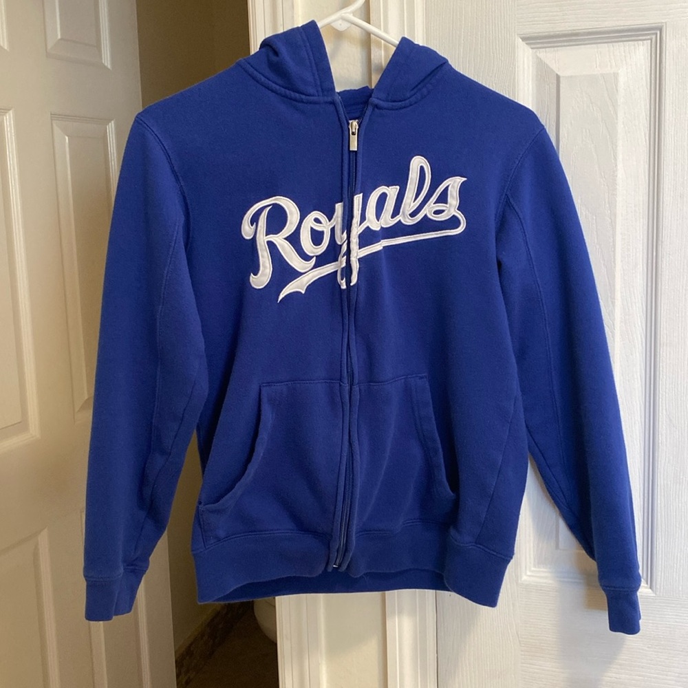Royals zip up hoodie, youth large (14-16)
